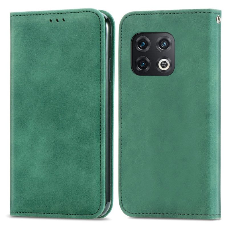 Folio Cover OnePlus 10 Pro 5G Custodia in pelle Caramella