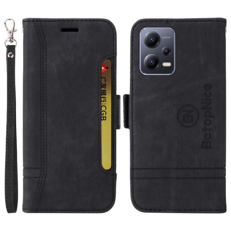 Custodia in pelle Poco X5 5G Betopnice Porta Carte Frontale