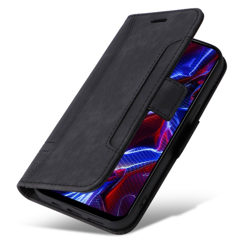 Custodia in pelle Poco X5 5G Betopnice Porta Carte Frontale