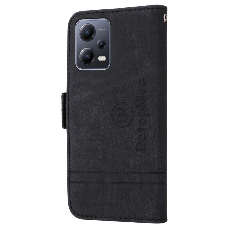 Custodia in pelle Poco X5 5G Betopnice Porta Carte Frontale