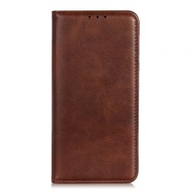 Folio Cover Poco X5 5G Custodia in pelle Crosta Di Cuoio Classica