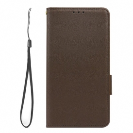 Folio Cover Poco X5 5G Stile Litchi Ultra Fine