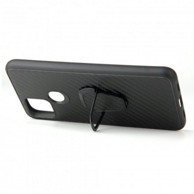 Cover Google Pixel 4A 5G Supporto Anello In Fibra Di Carbonio