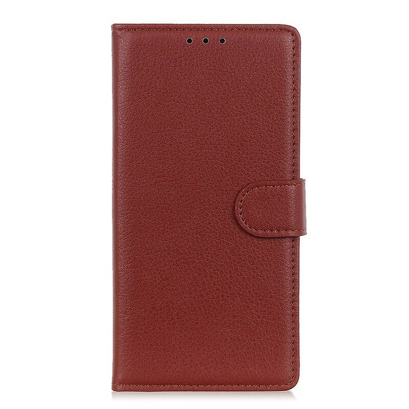 Custodia A Portafoglio Google Pixel 4A 5G Ecopelle Litchi