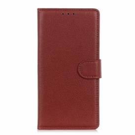 Custodia A Portafoglio Google Pixel 4A 5G Ecopelle Litchi