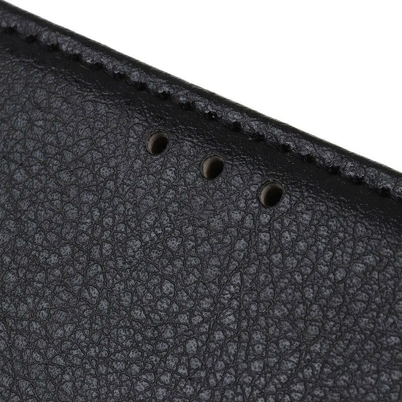 Custodia A Portafoglio Google Pixel 4A 5G Ecopelle Litchi