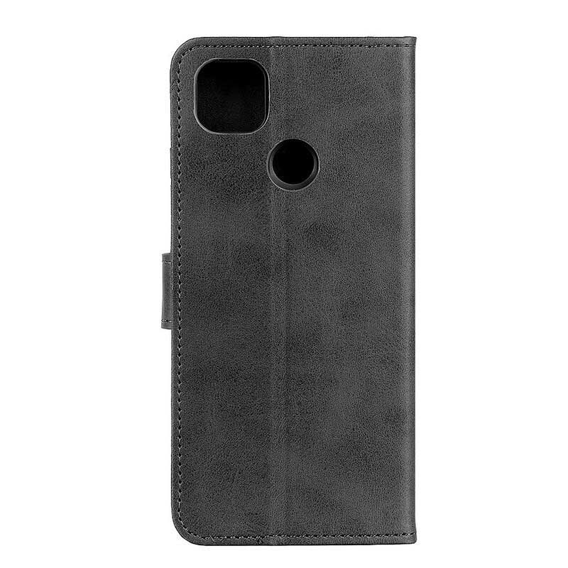 Custodia in pelle Google Pixel 4A 5G Retro Effetto Pelle Opaca