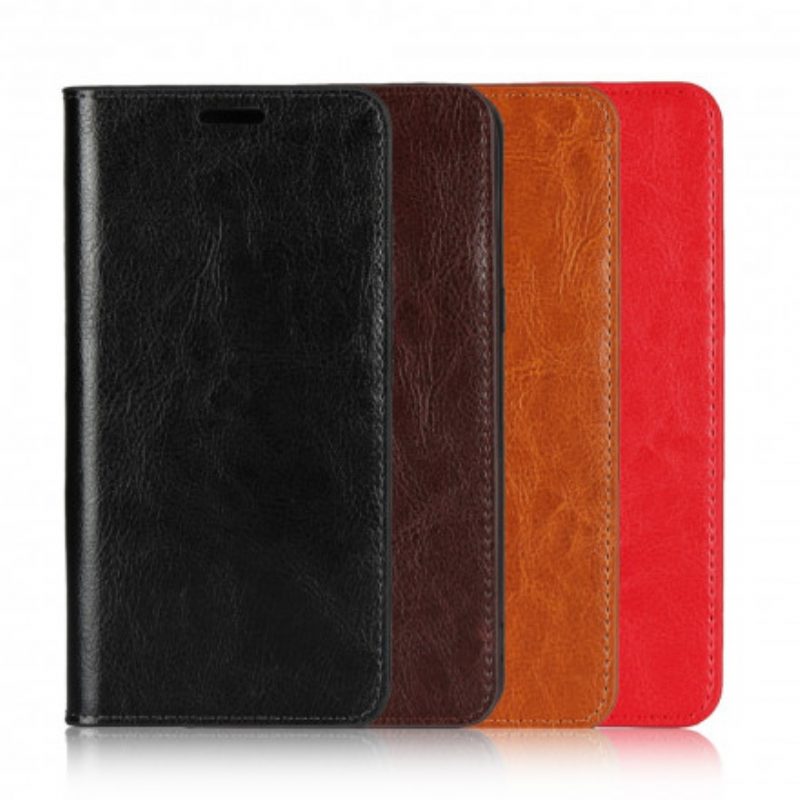 Folio Cover Google Pixel 4A 5G Custodia in pelle Pelle Vera