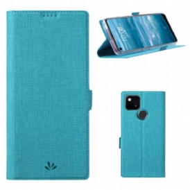 Folio Cover Google Pixel 4A 5G Custodia in pelle Vili Dmx Testurizzato