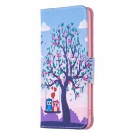 Custodia A Portafoglio Xiaomi 13 Lite Gufi Sull'altalena