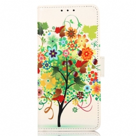 Custodia in pelle Xiaomi 13 Lite Albero In Fiore