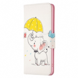 Custodia in pelle Xiaomi 13 Lite Cucciolo Di Elefante