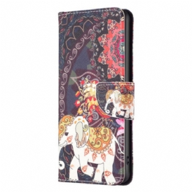 Custodia in pelle Xiaomi 13 Lite Elefante Tribale