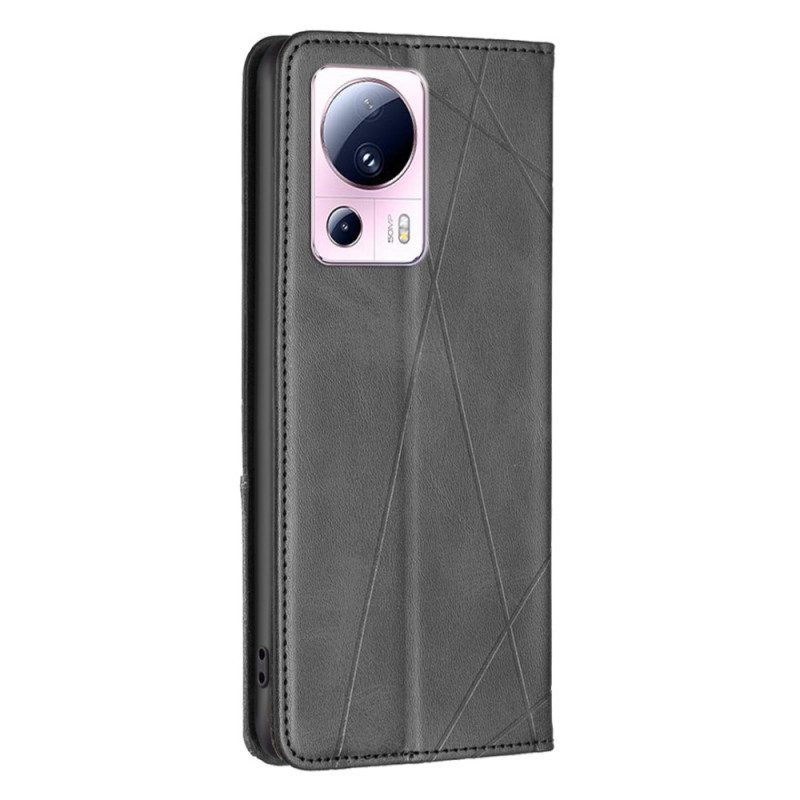 Folio Cover Xiaomi 13 Lite Custodia in pelle Diamanti
