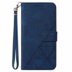 Folio Cover Xiaomi 13 Lite Triangoli Di Cinturino