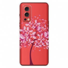 Cover OnePlus Nord 2 5G Albero Farfalla Trasparente