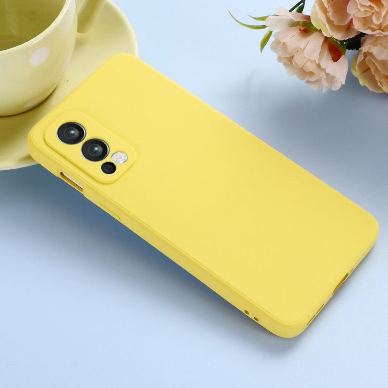 Cover OnePlus Nord 2 5G Silicone Liquido Con Cordino
