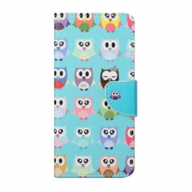 Custodia A Portafoglio OnePlus Nord 2 5G Gufi Multipli
