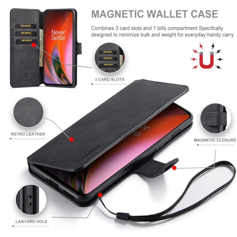 Custodia in pelle OnePlus Nord 2 5G Dg.ming Retro