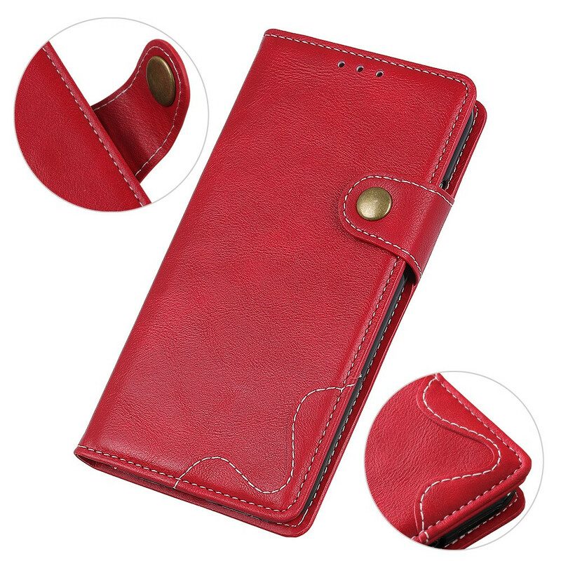 Custodia in pelle OnePlus Nord 2 5G Pulsante Di Cucito Artistico