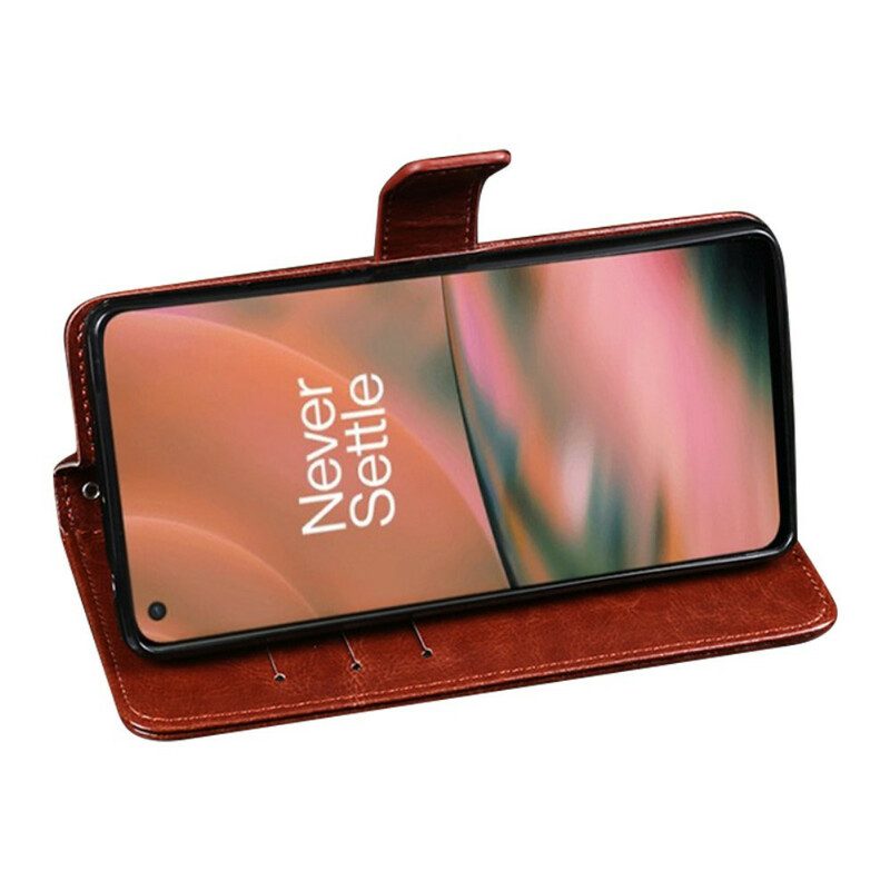 Custodia in pelle OnePlus Nord 2 5G Similpelle Idewei