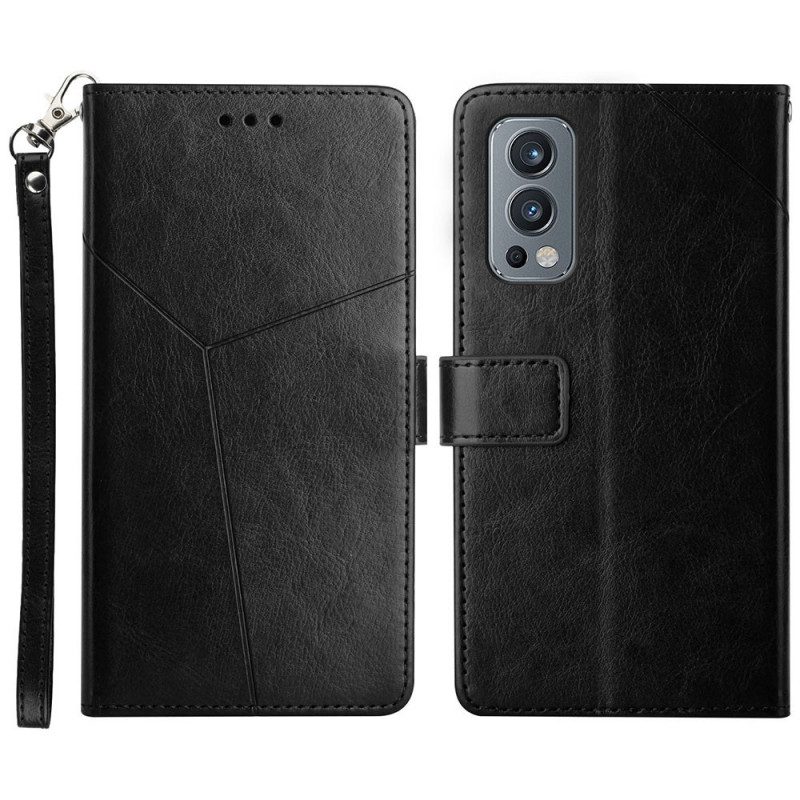 Custodia in pelle OnePlus Nord 2 5G Stile Pelle Geo Y Design
