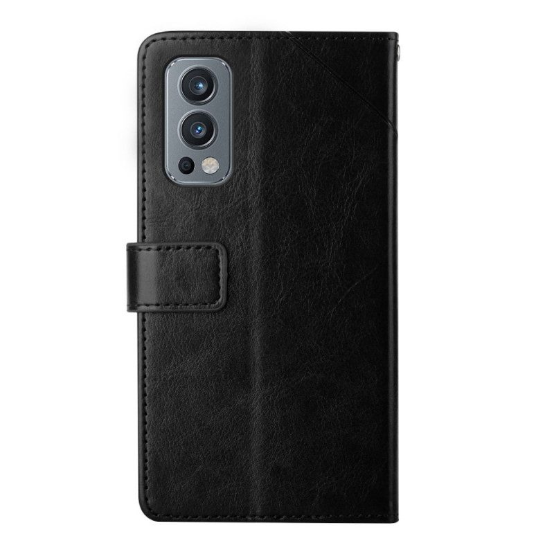 Custodia in pelle OnePlus Nord 2 5G Stile Pelle Geo Y Design
