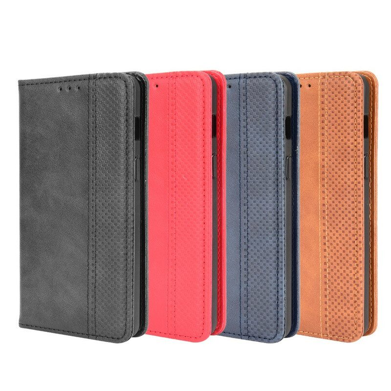 Folio Cover OnePlus Nord 2 5G Custodia in pelle Effetto Pelle Vintage Stilizzato