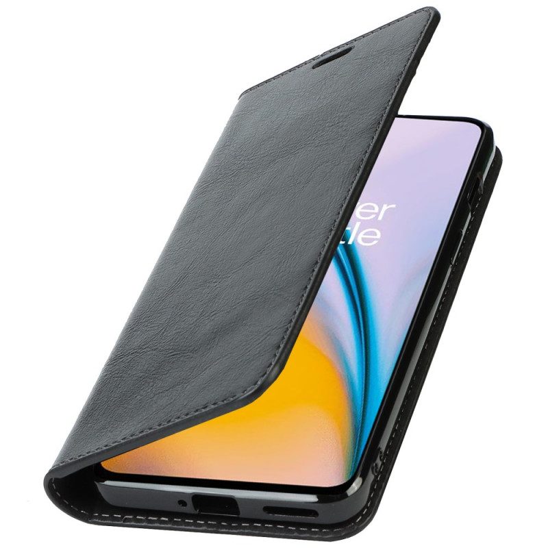 Folio Cover OnePlus Nord 2 5G Custodia in pelle Pelle Vera