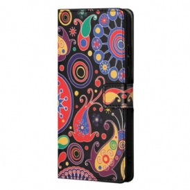 Folio Cover OnePlus Nord 2 5G Disegni Di Galassie