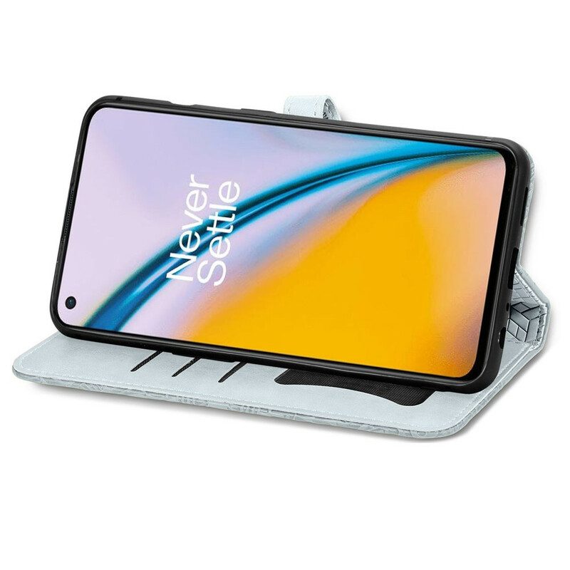 Folio Cover OnePlus Nord 2 5G Foglie Tribali