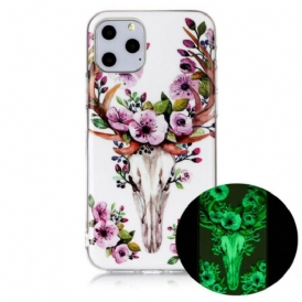 Cover iPhone 11 Pro Alce Floreale Fluorescente