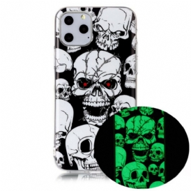 Cover iPhone 11 Pro Attenzione Teschi Fluorescenti