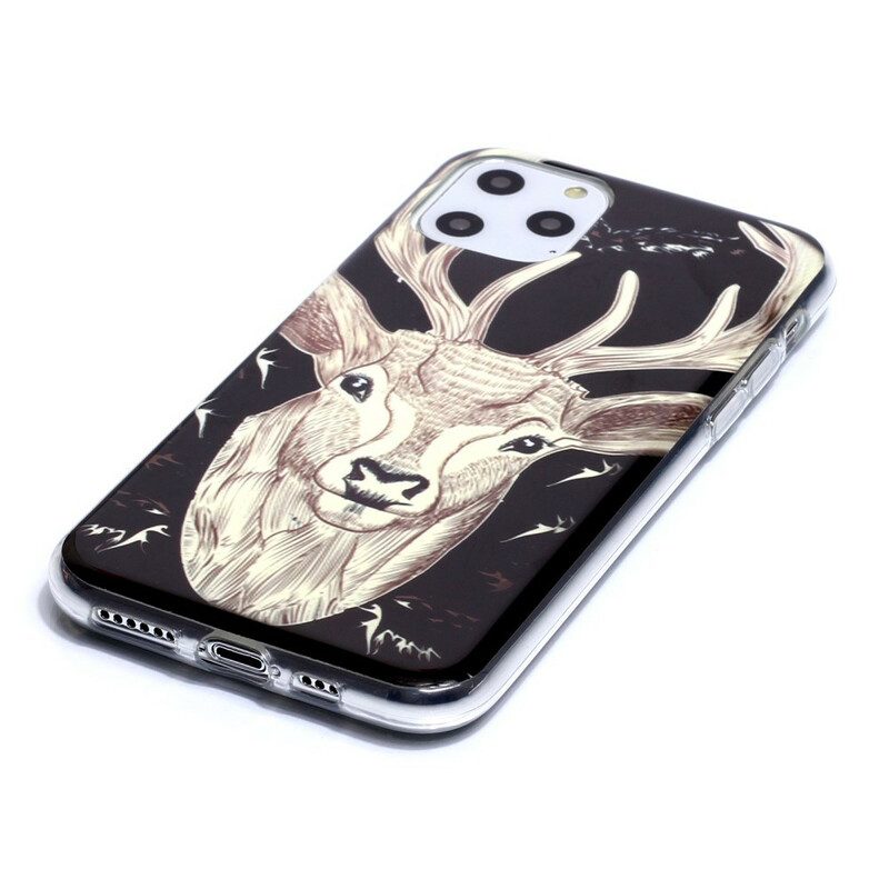 Cover iPhone 11 Pro Cervo Maestoso Fluorescente