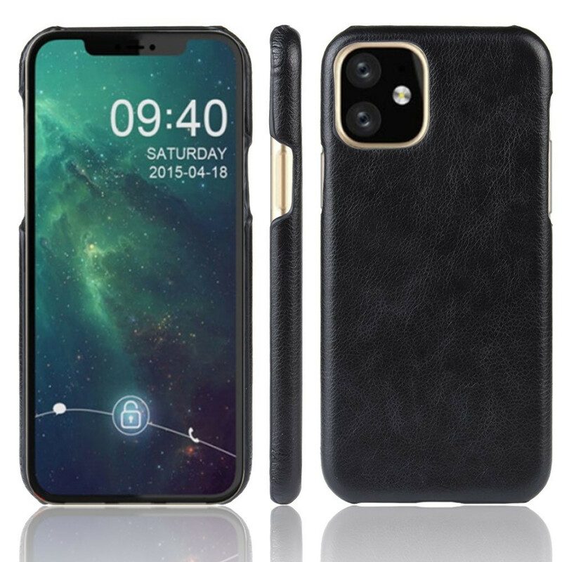Cover iPhone 11 Pro Effetto Pelle Litchi