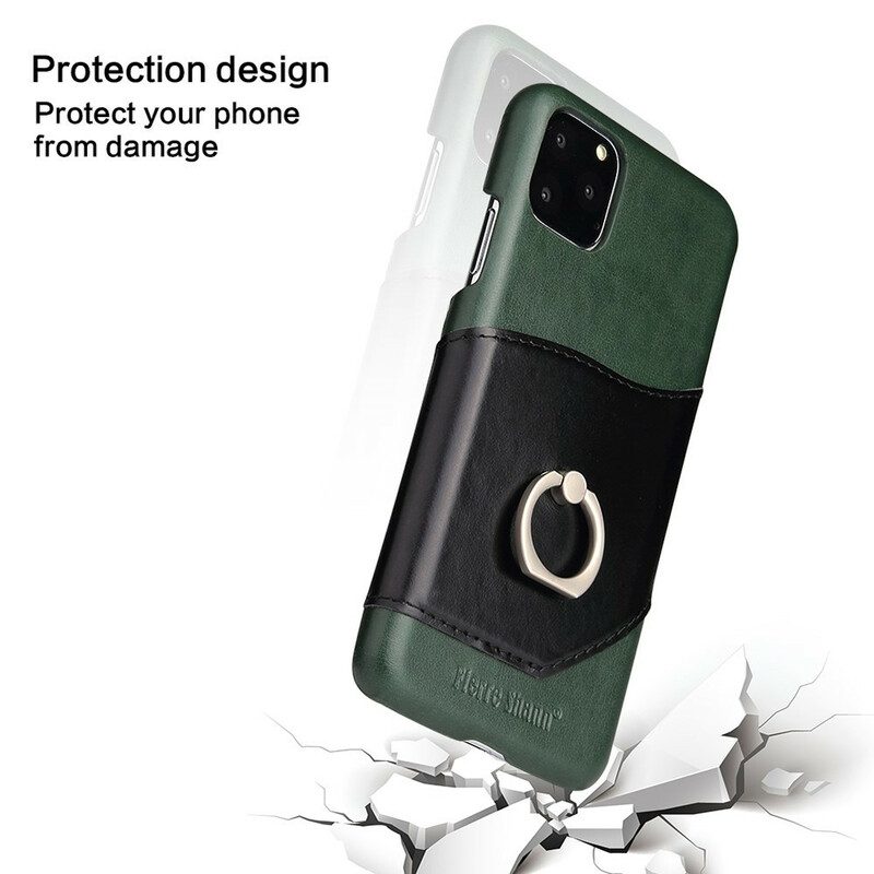 Cover iPhone 11 Pro Fierre Shann Porta Carte E Porta Anelli