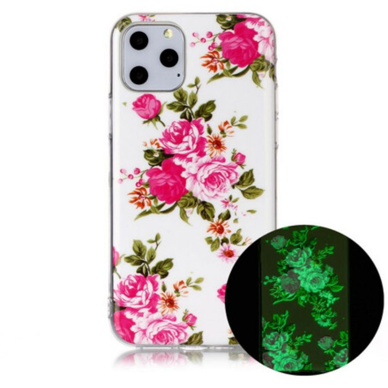 Cover iPhone 11 Pro Fiori Liberty Fluorescenti