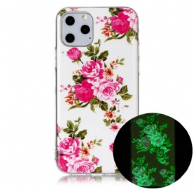 Cover iPhone 11 Pro Fiori Liberty Fluorescenti