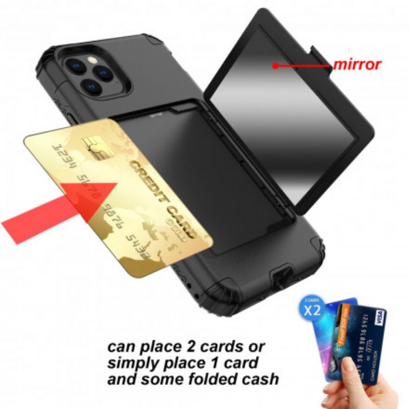 Cover iPhone 11 Pro Porta Carte Ibrido E Specchio