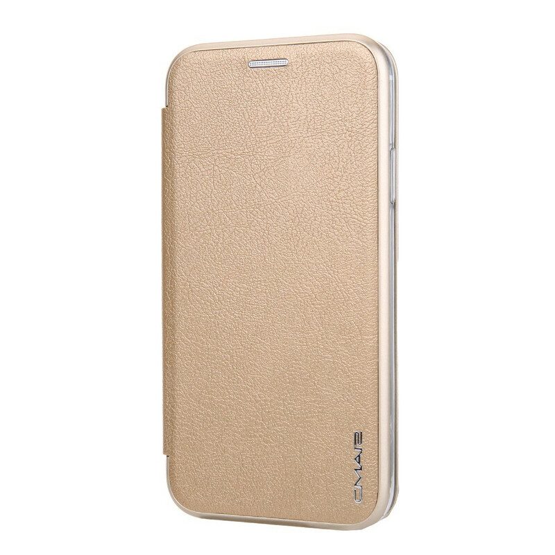 Folio Cover iPhone 11 Pro Custodia in pelle Finta Pelle Cmai2 Bordi Metallici