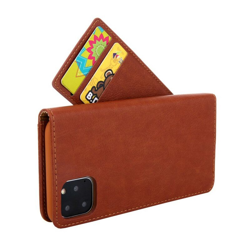 Folio Cover iPhone 11 Pro Custodia in pelle Stile In Pelle Di Prima Classe