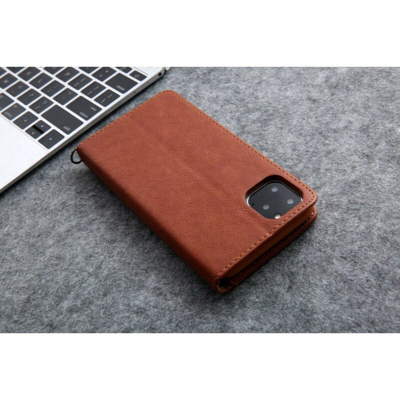 Folio Cover iPhone 11 Pro Custodia in pelle Stile In Pelle Di Prima Classe