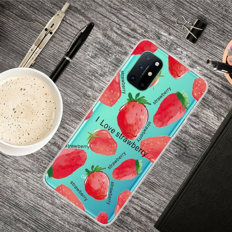 Cover OnePlus 8T Fragola / Amo La Fragola