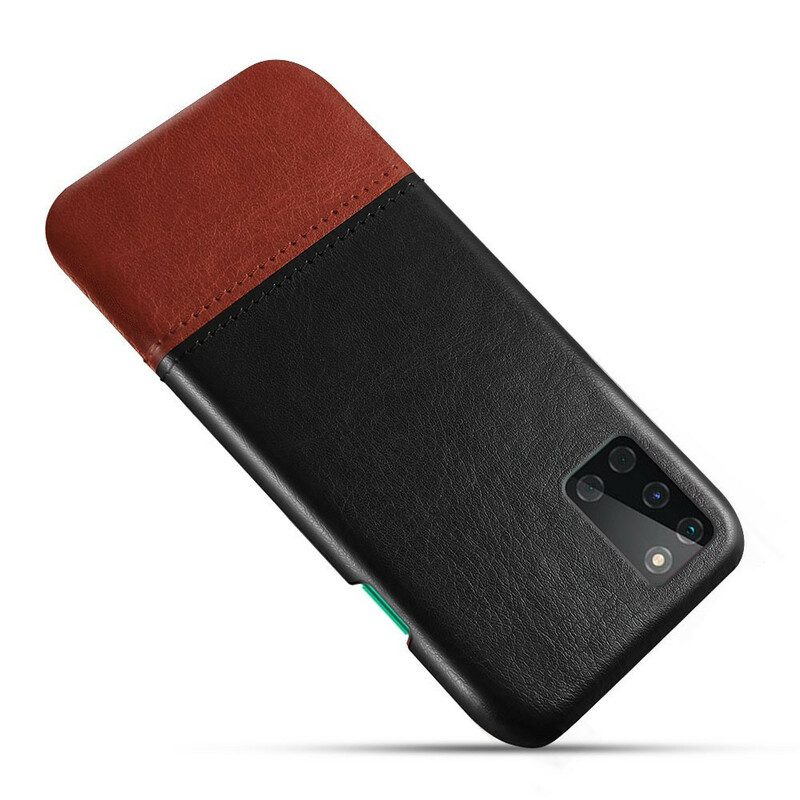 Cover OnePlus 8T Ksq Effetto Pelle Bicolore
