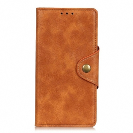 Custodia in pelle OnePlus 8T Bottone In Ecopelle