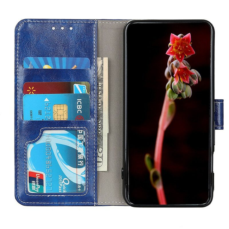 Custodia in pelle OnePlus 8T Cuciture Lucide Ea Vista