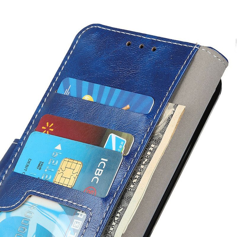Custodia in pelle OnePlus 8T Cuciture Lucide Ea Vista