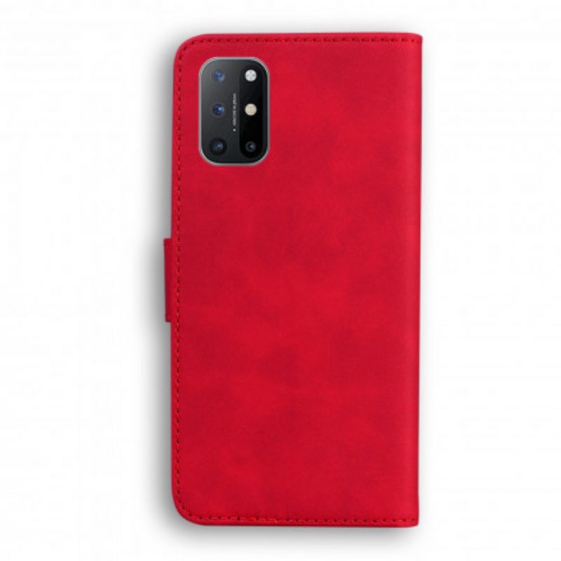Custodia in pelle OnePlus 8T Effetto Pelle Monocromatica
