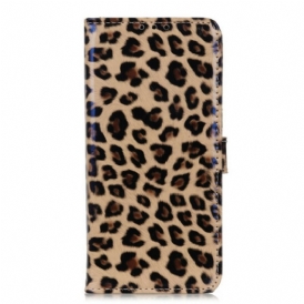 Custodia in pelle OnePlus 8T Leopardo