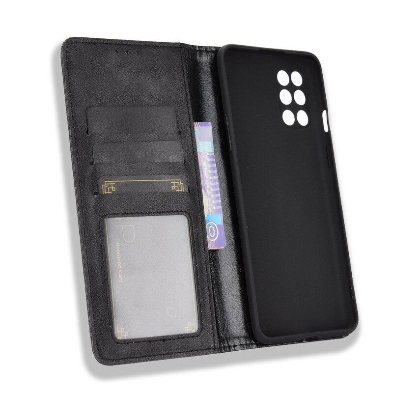 Folio Cover OnePlus 8T Custodia in pelle Effetto Pelle Stilizzata Vintage